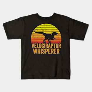 Velociraptor Whisperer Kids T-Shirt